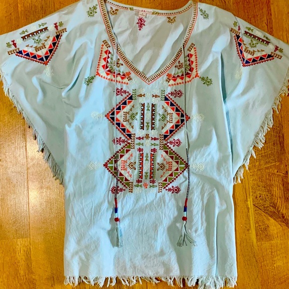 Chelsea & Violet Tops - Chelsea & Violet Tribal Fringe Top